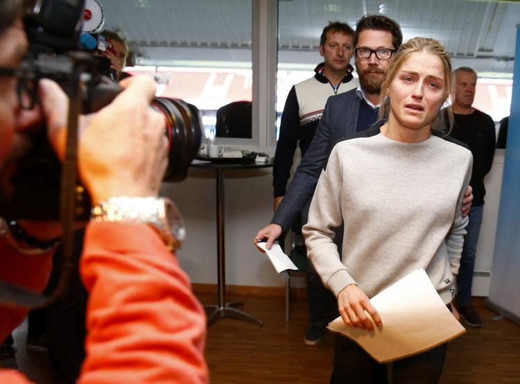 Knust. Therese Johaug fortalte for to uger siden, at hun havde afgivet en positiv dopingprøve. 