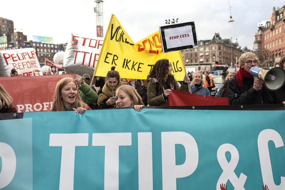 Demonstration imod TTIP og CETA