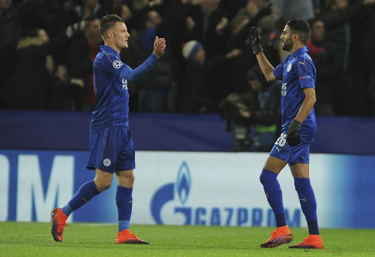 Superduo.  Jamie Vardy (tv) og matchvinder mod FCK for 14 dage siden, Riyad Mahrez, er blandt de muligheder manager Claudio Ranieri har i offensiven, hvor Leicester også råder over Islam Slimani og Ahmed Musa. 