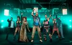 Hovedroller. Christoffer Brodersen(tv.), Nellie Ettison, Szhirley, Niels Olsen, Joey Moe, Kristine Yde og Anders R. Gjesing udgør hovedcastet i den danske udgave af hitmusicalen 'We will rock you'. 