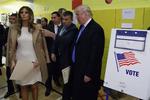 Vaglsted. Donald Trump og hustruen Melania afgave deres stemme i New York City. 
