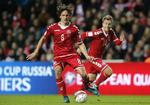 Fremad. FCK-anfører Thomas Delaney starter på den centrale midtbane sammen med William Kvist. 
