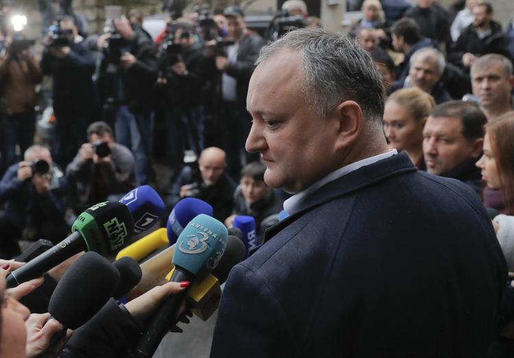 vinderen. Igor Dodon har fået 54 procent af stemmerne ved præsidentvalget i Moldova. 