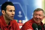 Giggs. Mens det blot blev til 64 landskampe for Wales, så nåede Manchester United-legenden hele 159 midtugekampe i Champions League og de øvrige europæiske klubturneringer. Skulle Giggs spille kampe om onsdagen, skulle det være for United, mente manager Feguson (th.). 