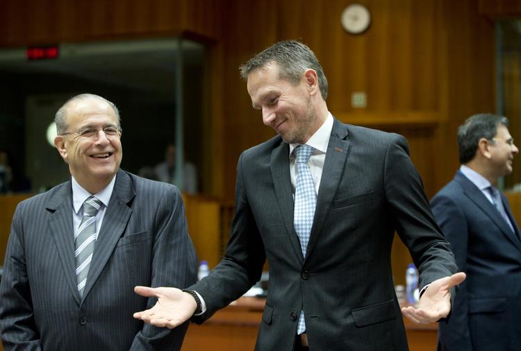 Sådan? Udenrigsminister Kristian Jensen (V), der her ses under EU's udenrigsministermøde mandag, gør klar til slutspurt om en dansk særaftale. 