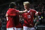 UNGDOM. Kasper Dolberg gør det fremragende for Ajax i Amsterdam, og han en mulig fremtidig topscorer i den rødhvide dragt. 