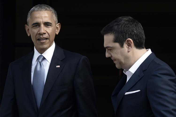 afskedstur. Barack Obama landede tidligere i dag i Grækenland, hvor han mødtes med landets regeringschef, Alexis Tsipras. 