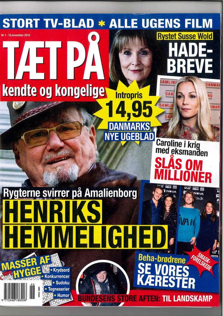 Sladder. Tæt på, men ikke så tæt, at det nye ugeblad har gravet en virkelig slagkraftig historie ud om nogle af de kendte fra skærmen, hoffet, lærredet, erhvervslivet. 