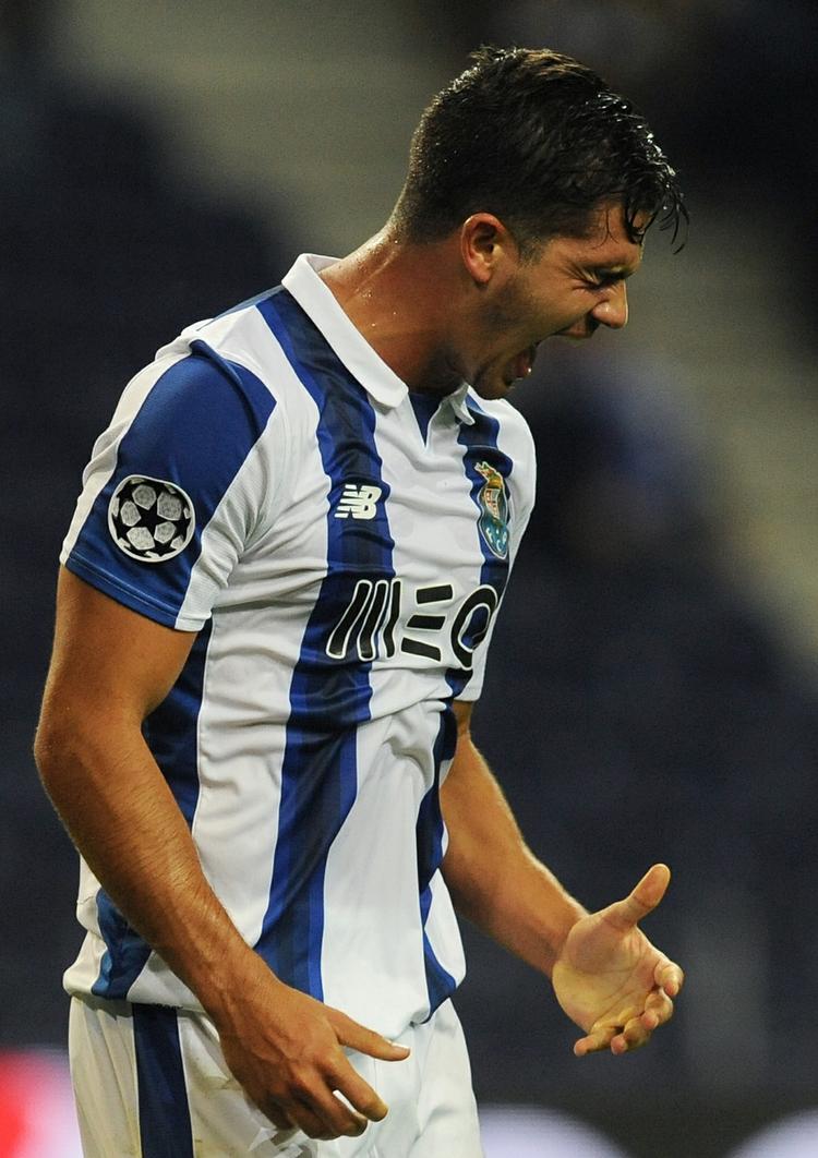 Afbrænder. André Silva ærgrer sig over en afbrænder i det første opgør mod FCK, da det sluttede 1-1. 