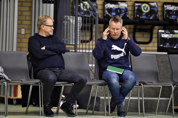 SKILT. Ulrik Wilbek og Gudmundur Gudmundsson har ikke haft det bedste parløb omkring det danske håndboldlandshold. 