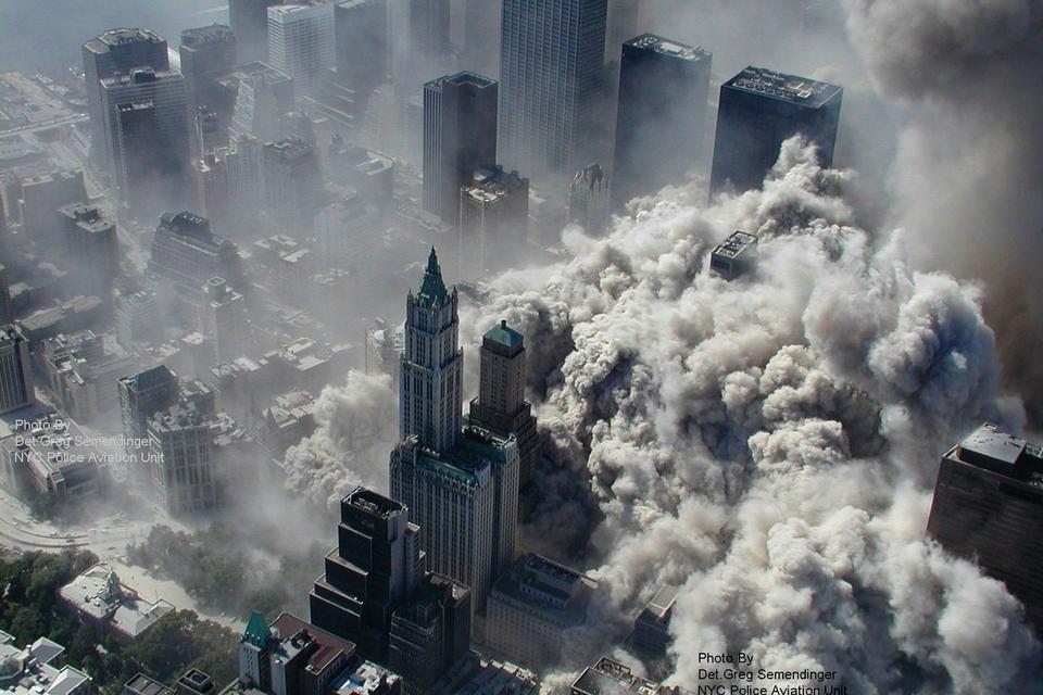 Luftfotos af terrorangrebet mod New York 11. september 2001 