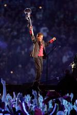 Og her under Super Bowl finalen i USA, 2005. 