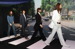 Voksfigurer af The Beatles afsløres hos Madame Tussauds i New York, 4. juni 2012. 
