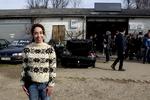 Sofie Gråbøl på optagelse til DR-succesen 'Forbrydelsen'. 