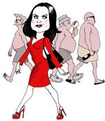 »Hvis vi kvinder gør os smukke for vores egen skyld, bliver vi mumlet liderligt til, piftet af, raget på og alt det andet, som mænd over hele verden føler sig i deres gode ret til.« skriver Leonora Christina Skov 