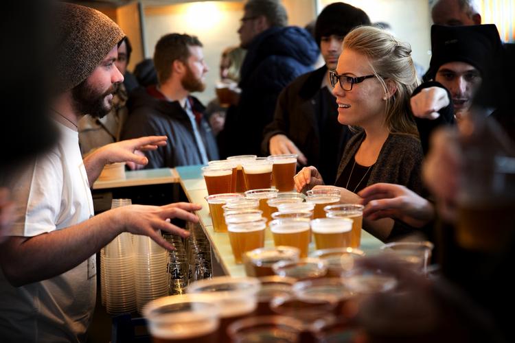 Mikkeller har brygget Haven Festivals signatur-øl, der er en økologisk pilsner med noter af citron og grapefrugt. Per Folkver (arkiv)/POLFOTO