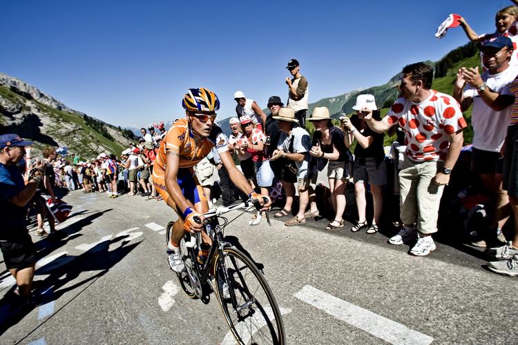 Triumf. Danske Michael Rasmussen har sejret på en Tour de France-etape, der minder meget om dagens styrkeprøve. 