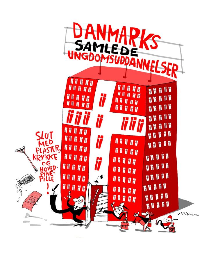 Tegning. Jørn Villumsen Tegning: Jørn Villumsen (arkiv) 