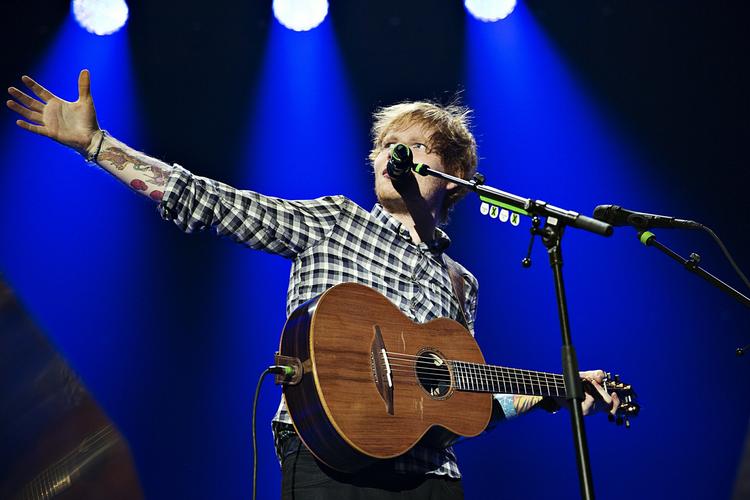 Ed Sheeran er en af dem, der har skrevet under på det åbne brev til Theresa May. Flere kunstnere er bange for, hvad Brexit får af betydning for den britiske musikbranche.  Arkivfoto Carsten Bundgaard