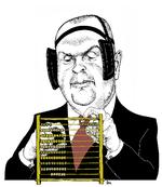 Kuglerammepolitik. Socialdemokraterne og regeringen har lukket sig inde i Finansministeriet sammen med regnedrengene og er ved at miste forbindelsen til vælgerne, skriver Peter Hummelgaard Thomsen (S). Tegning: Anne-Marie Steen Petersen Arkivtegning Anne-Marie Steen Petersen