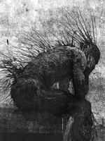 Græd bare. Monsteret i 'Monster' er et takstræ, der er mesterligt tegnet af Jim Kay, og som guider dig igennem et brusebad af de helt store og skræmmende følelser som sorg og vrede og skyld. Tegning fra bogen Tegning Jim Kay