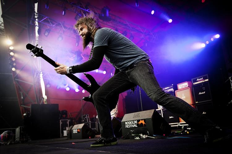 Mastodon. Det amerikanske heavy metal-band gav koncert på Orange scene i 2011. 