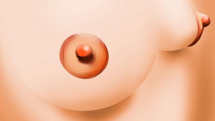 Topløs. Facebook-gruppe opfordrer til at slippe brysterne fri. Arkivtegning Liv Ajse