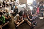 Reformeret. Første skoledag i 4. klasse på Holbergskolen i København, da skolereformen trådte i kraft. KATINKA HUSTAD  (arkiv)/POLFOTO