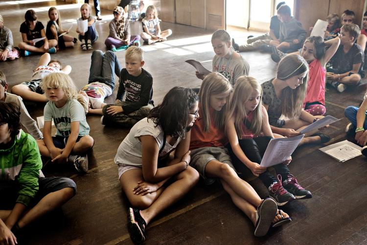 Reformeret. Første skoledag i 4. klasse på Holbergskolen i København, da skolereformen trådte i kraft. KATINKA HUSTAD  (arkiv)/POLFOTO
