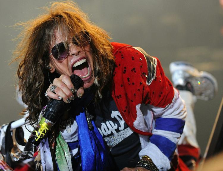 Aerosmith-forsanger Steven Tyler er sur over at lægge musik til Donald Trumps politiske stormøder. CHRISTOPHER EVANS (arkiv)/AP