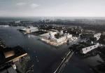 Vinderforslag. Sådan kunne Papirøen i fremtiden komme til at se, hvis tegnesten Cobe selv skal sætte billeder på den masterplan for for området, som i dag har vundet den store plankonkurrence for øen i Københavns inderhavn. Rendering:  Cobe