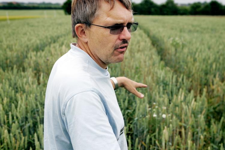Skønmaleri. Jørgen E. Olesen fra Aarhus Universitet var den ene af to forskere, der mødte op til møde hos miljøministeren i dag. Og han er ikke imponeret over hendes regneevner. Foto: Rasmus Baaner/POLFOTO