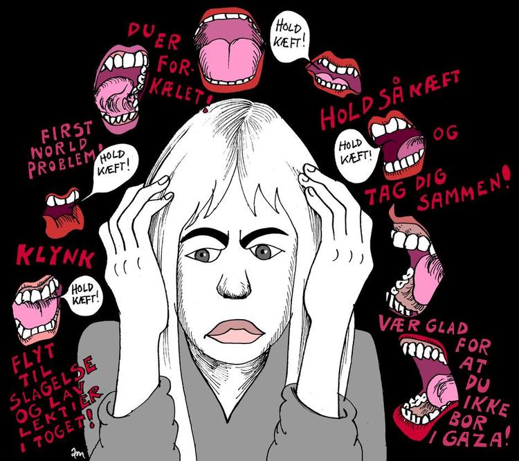 Tegning. Anne-Marie Steen Petersen 