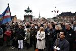 Mindehøjtidelighed på Christiansborg Slotsplads. 