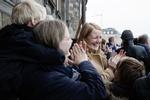 Mindehøjtidelighed for Anker Jørgensen på Christiansborg Slotsplads
