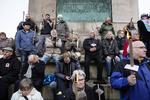 Mindehøjtidelighed for Anker Jørgensen på Christiansborg Slotsplads