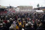 Mindehøjtidelighed for Anker Jørgensen på Christiansborg Slotsplads