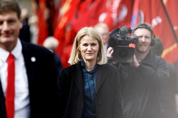 Den tidligere socialdemokratiske statsminister Helle Thorning-Schmidt var også mødt op. 