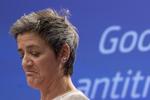Konkurrencekommissær Margrethe Vestager har fokuseret sine 900 medarbejderes øjne på den digitale økonomi. Det er indtil videre gået ud over Google, Apple og Facebook. Her ses hun 15. april 2015, hvor hun præsenterede det anklageskrift, der tirsdag førte til en rekordbøde til Google.  