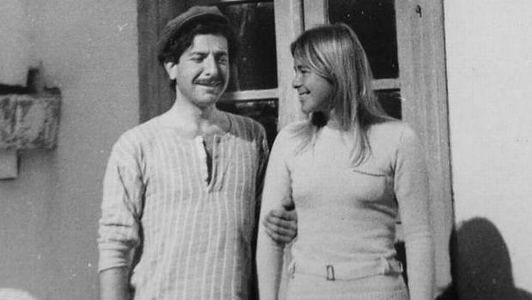 Leonard Cohen og Marianne Ihlen på et udateret billede.  