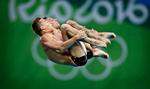 10 meter synkronudspring for herrer. Ruslands Viktor Minibaev og Nikita Shleikher. 