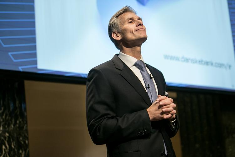 omkostningsreducering. Danske Bank med direktøren Thomas Borgen i spidsen har som fokus løbende at reducere omkostningerne. Det kan færre ansattes skubbe bagpå. Mads Nissen (arkiv)/POLFOTO