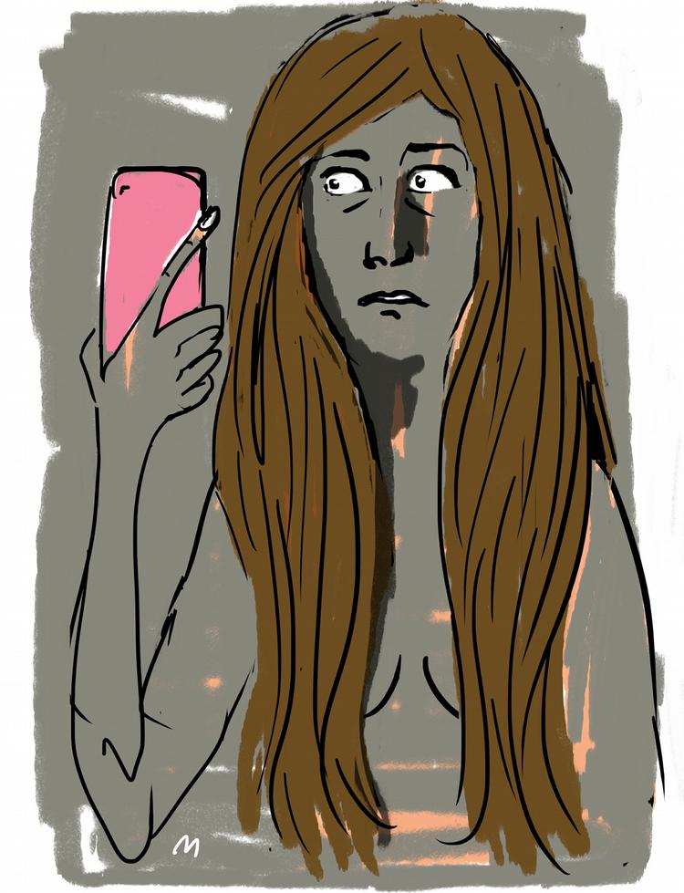 Tegning: Mette Dreyer (arkiv) Arkivtegning Mette Dreyer