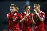 LETTELSE. De danske landsholdsspillere leverede den krævede sejr i Parken. Næste udfordring er Rumænien på udebane i slutningen af marts. 