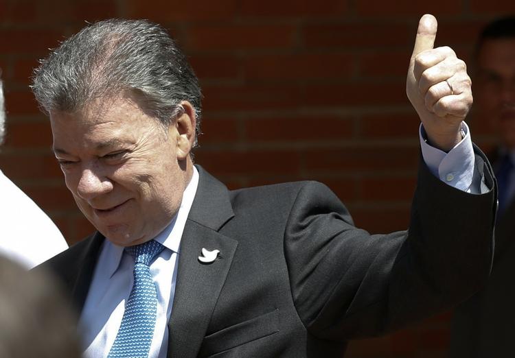 LEDER. Præsident Juan Manuel Santos har vundet Nobels Fredspris for forsøget på at skabe fred. 