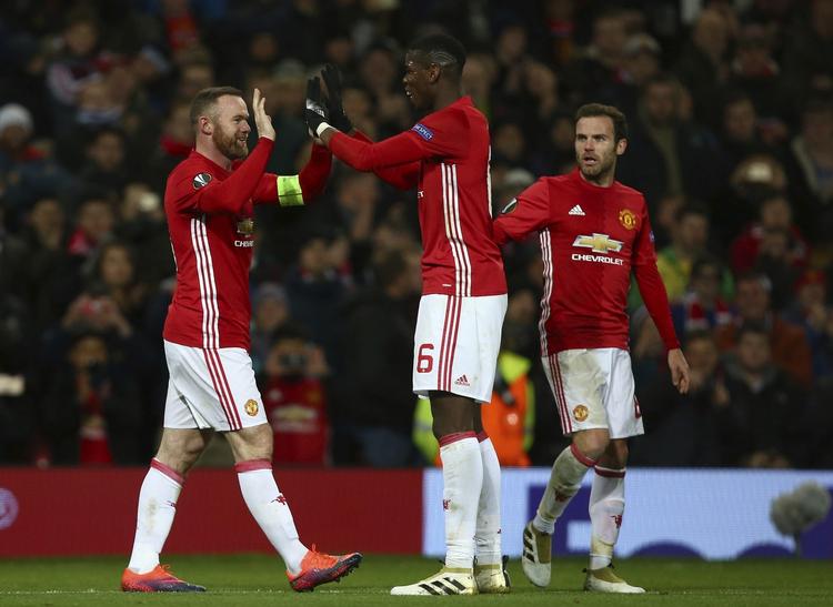 CENTRAL. Wayne Rooney leverede en god præstation på Old Trafford med en scoring og en assist. Klasse! 
