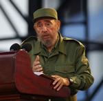 Fidel Castro var kendt for sine langstrakte taler til det cubanske folk, og de blev i tidens løb gjort til genstand for talrige vittigheder. Her i 2005 i hovedstaden Havana. (Foto: AP) 