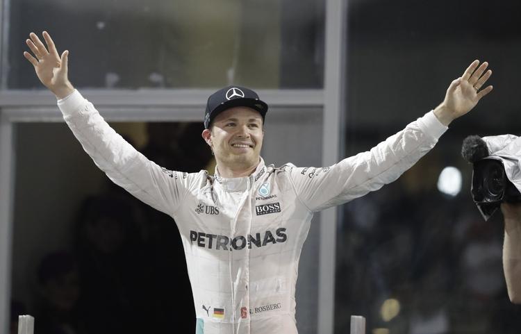 TRIUMF. Nico Rosberg er verdensmester i formel 1 for første gang. 