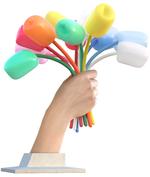 Kunst. Som et plaster på sorgen skænkes Frankrig en stor buket blomster, designet af Jeff Koons.Foto: Jeff Koons/ Noirmontart production 