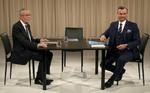 DUEL. Angela Merkel og EU blev angrebet af Norbert Hofer (tv) ved tv-opgøret med Alexander van der Bellen 